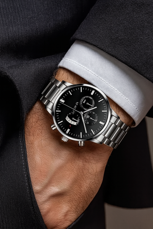 Relógio Masculino Auren Classic Silver